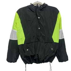 Lime and black wind breaker